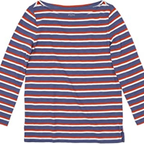 J. Crew Tops - J Crew painter boatneck stripe t-shirt XS